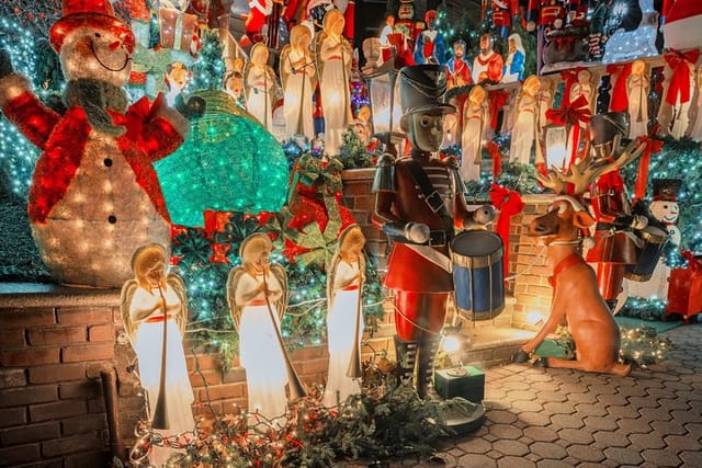 Dyker Heights Christmas Lights & Winter Village at Bryant Park WalksNYC